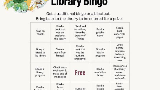 Bingo for Summer Reading