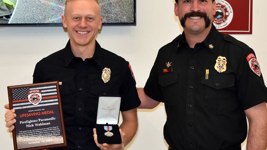Paramedic gets first SPOFR lifesaving award