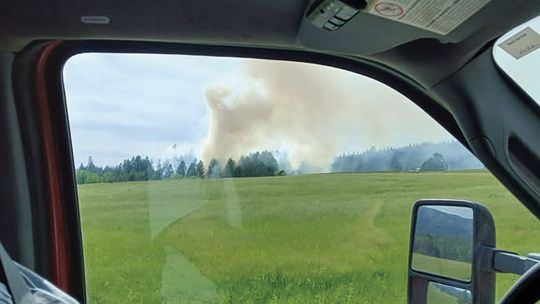 South Pend Oreille, DNR go after grass fire