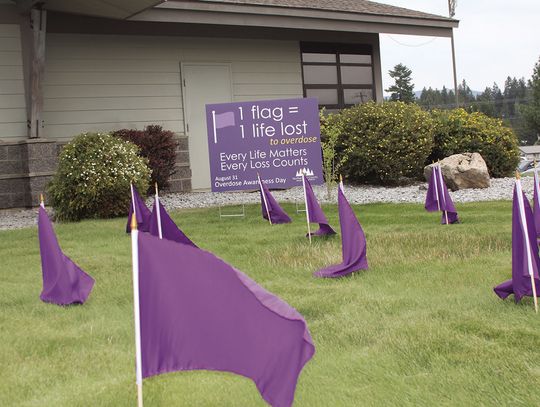 34 flags for 34 OD deaths