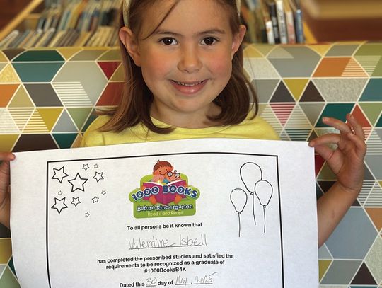 5 years old, 1,000 books