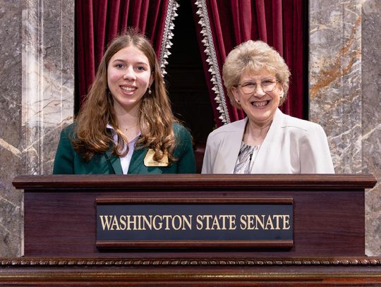 Cusick student serves as page for Sen. Short