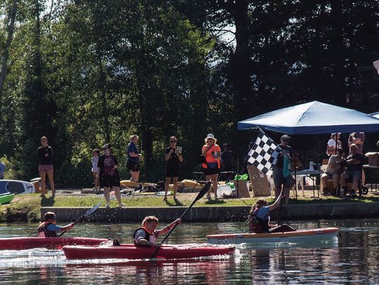 Prepare for human-powered watercraft races