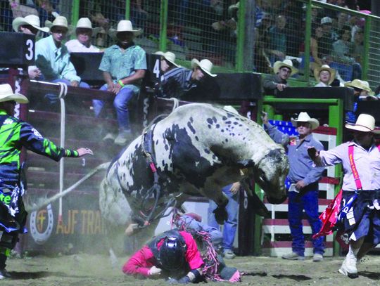 Riding, racing at the Newport Rough Stock Rodeo