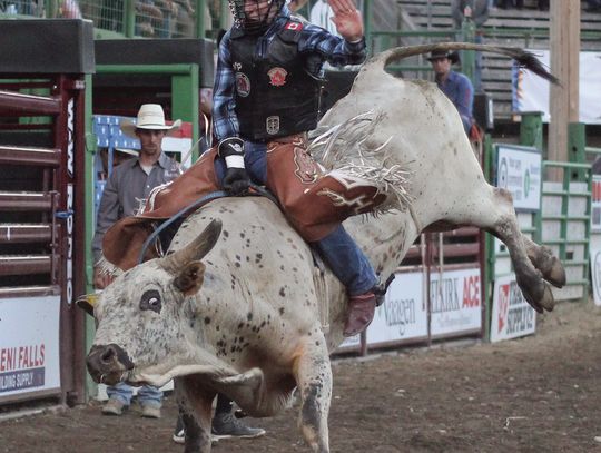 Saskatoon bull rider Stefan Tonita won the bull riding with a 79