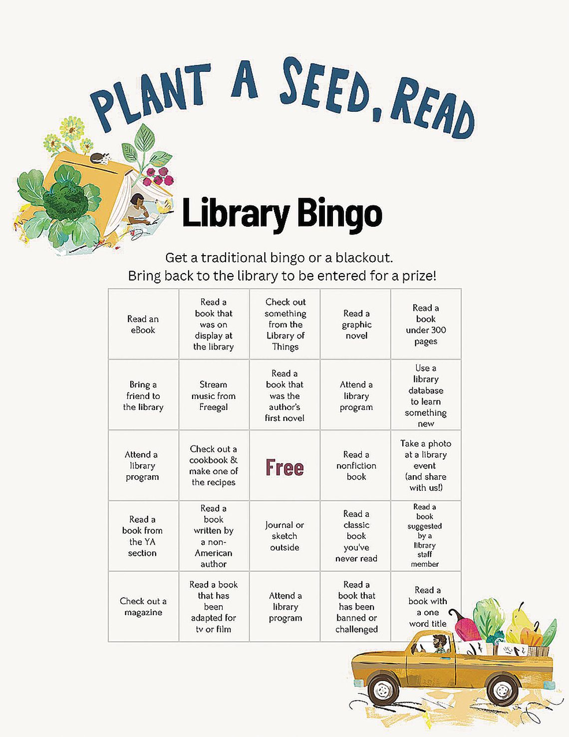 Bingo for Summer Reading