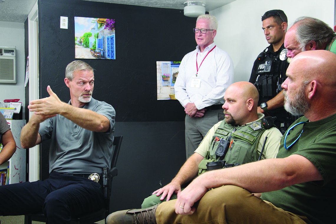 Cops talk curfew and more over coffee