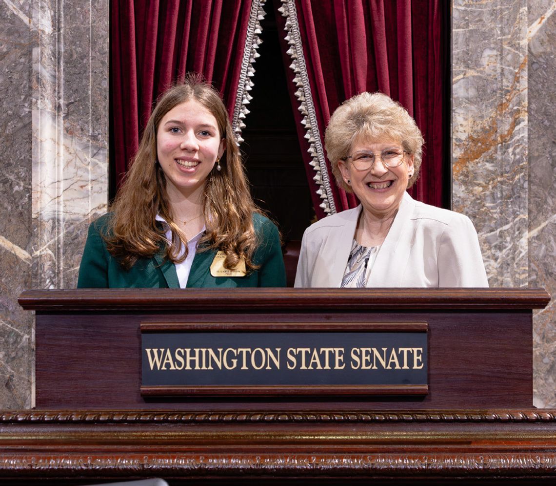 Cusick student serves as page for Sen. Short