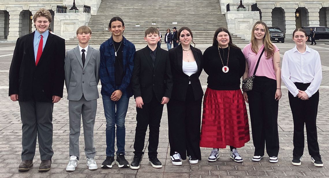 Cusick students back from Washington, D.C. Trip