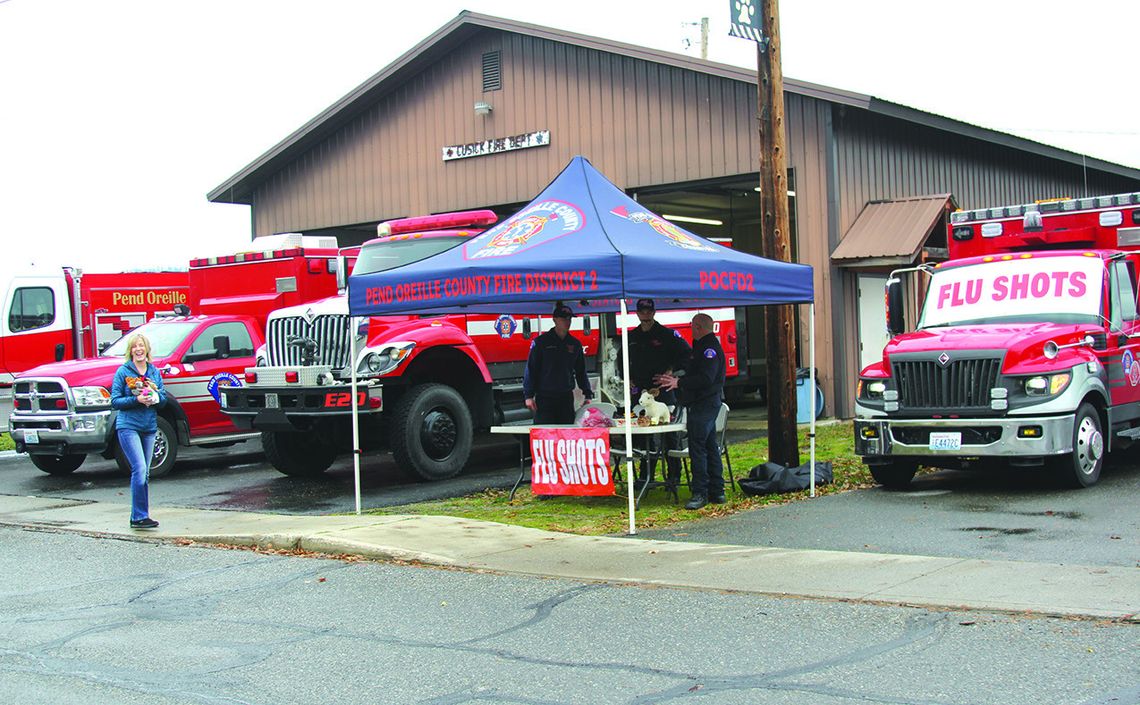 Fire District 2, 4 staff Cusick Fire station Fire District 2, 4 staff Cusick Fire station