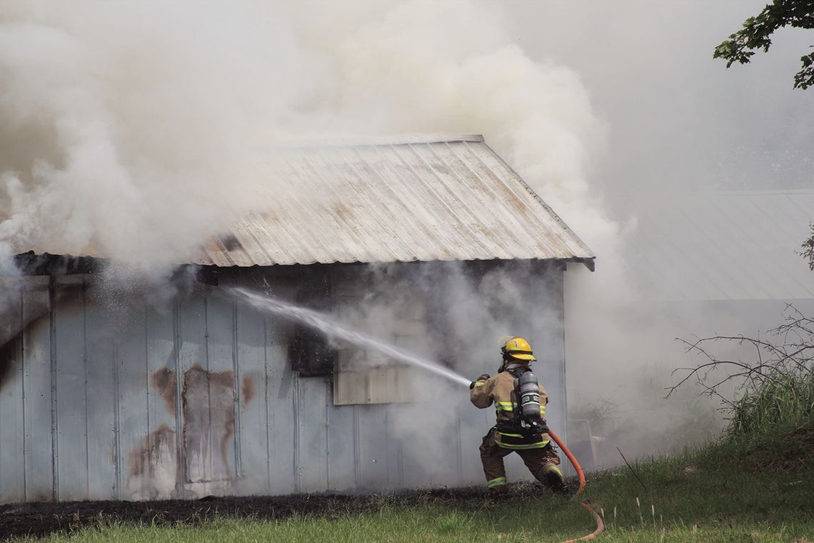 Garage fire