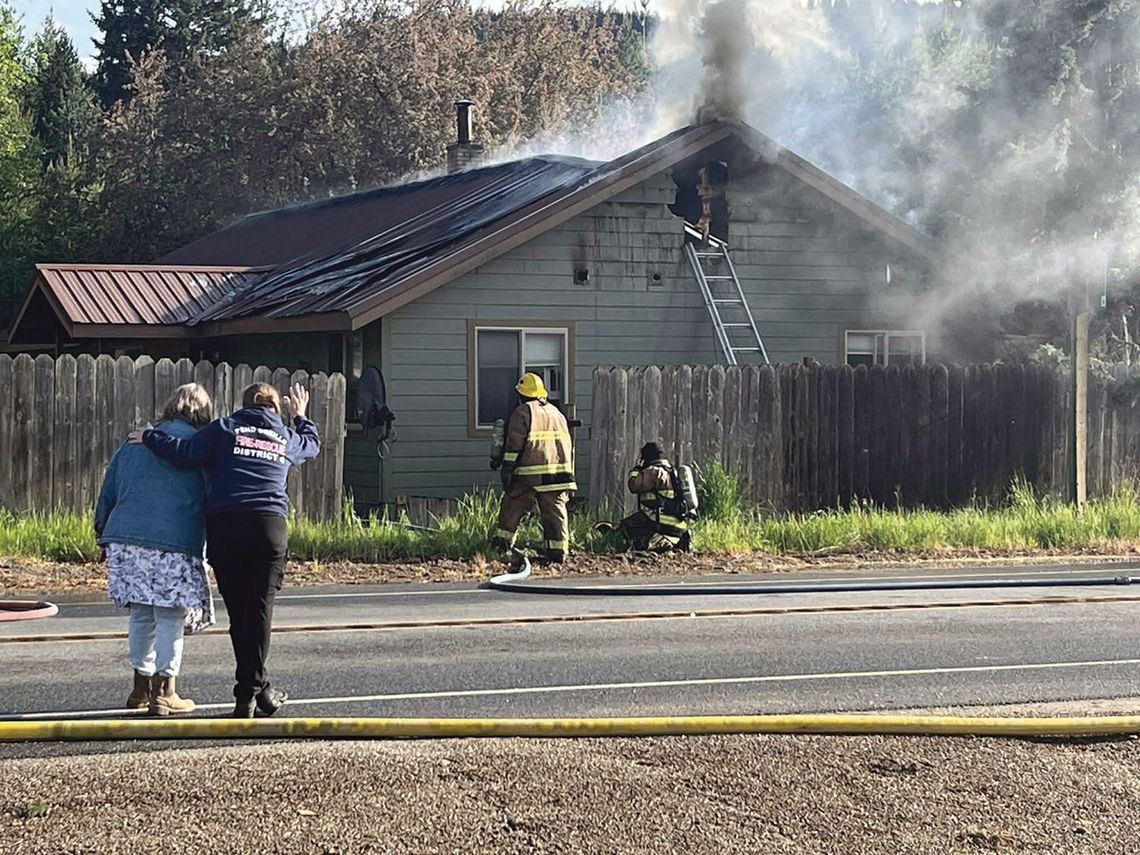 Lightning strike ignites Cusick home