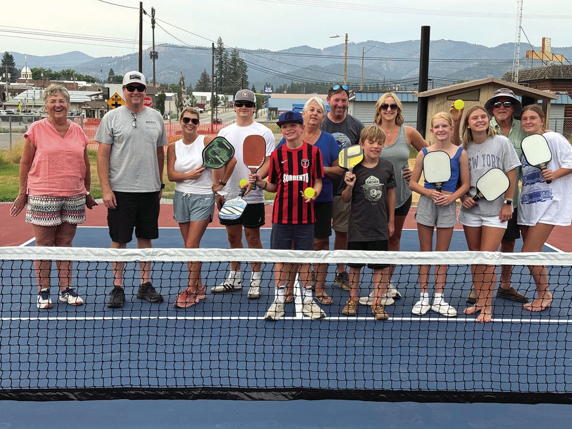 Newport pickleball court open