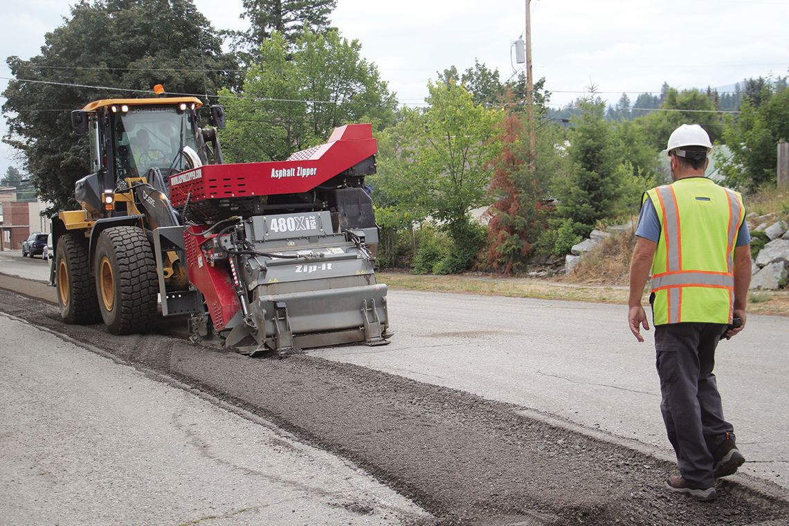 Newport street work continues