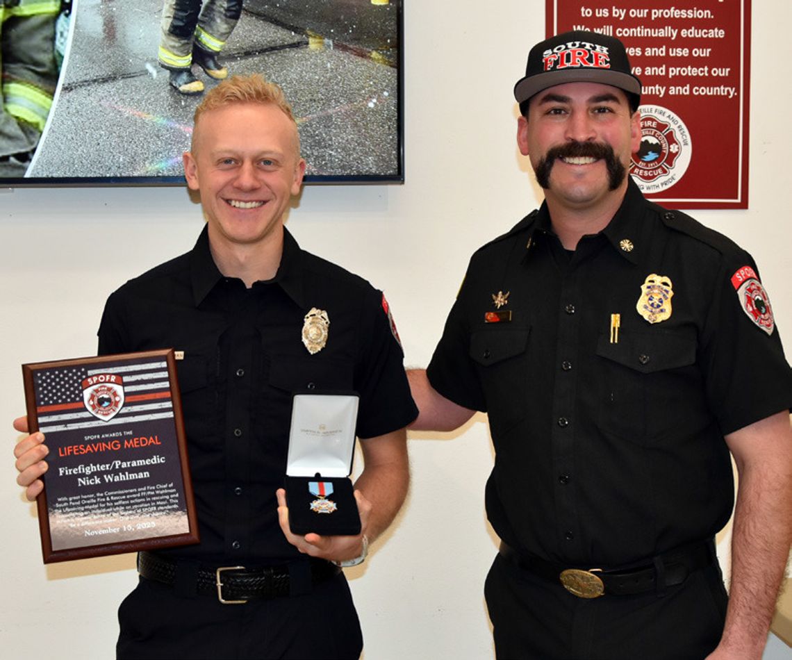 Paramedic gets first SPOFR lifesaving award