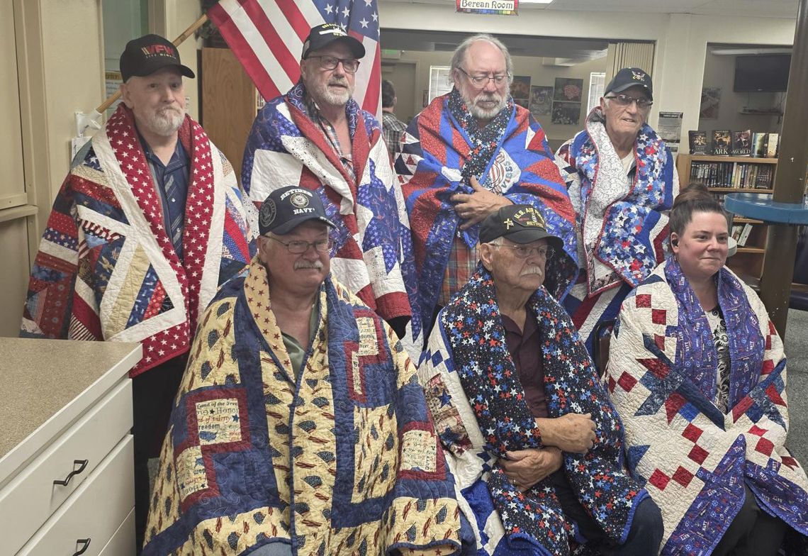 Quilts of Valor to local vets