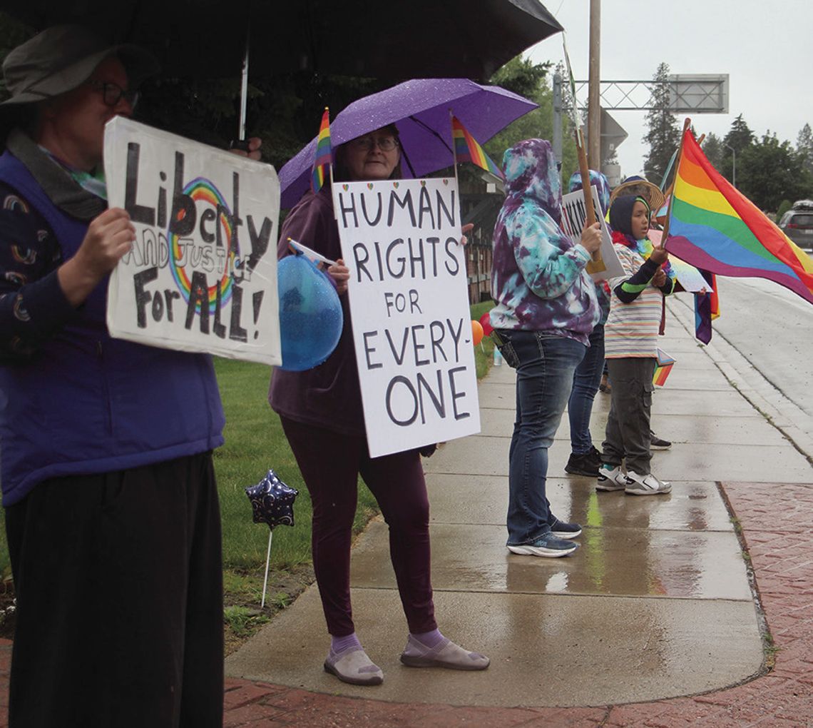 Rainbows in the rain
