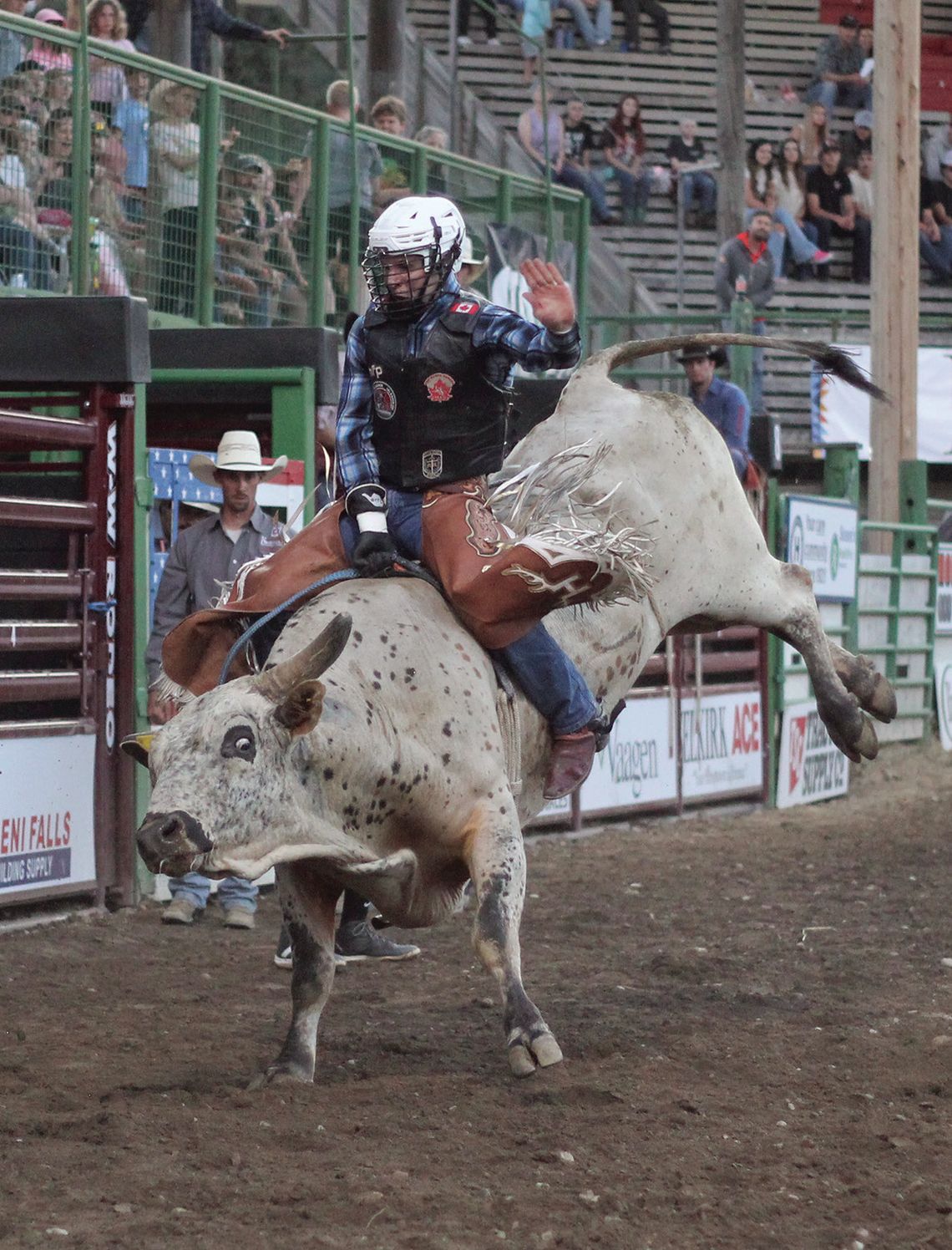 Saskatoon bull rider Stefan Tonita won the bull riding with a 79