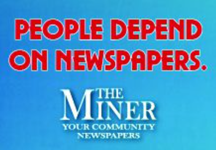 The Miner Newspaper (blue)